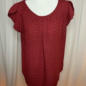 Used Burgundy Blouse